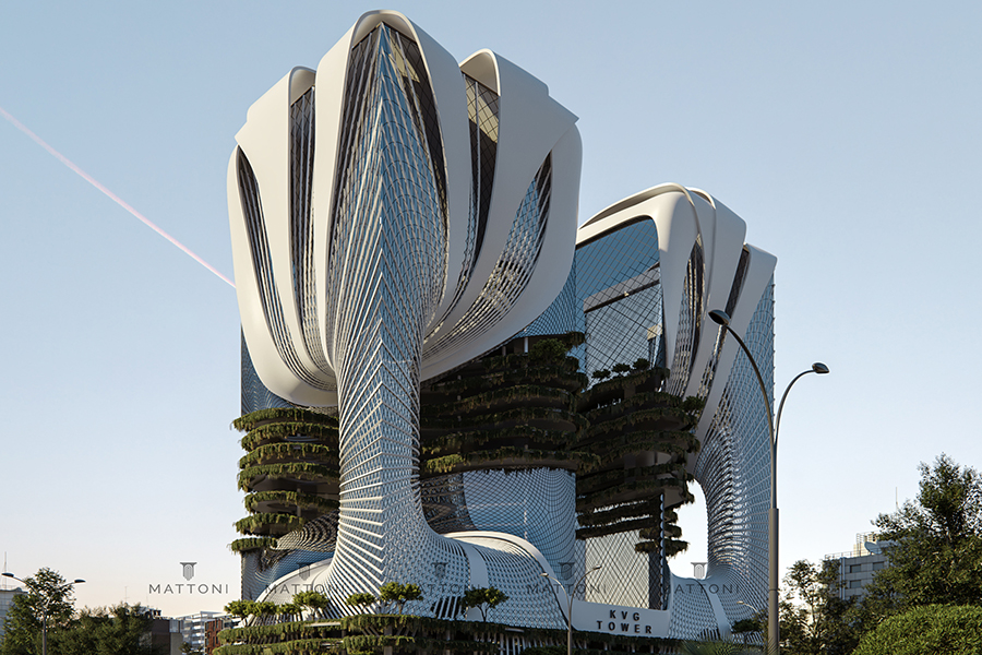 KVG Tower Erbil designed by Heman Sherzad